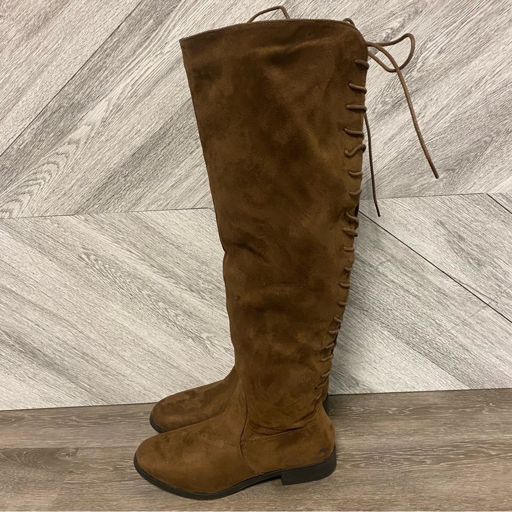 French Connection | Jasper Over The Knee Boots Brown Size 6 - Picture 4 of 8